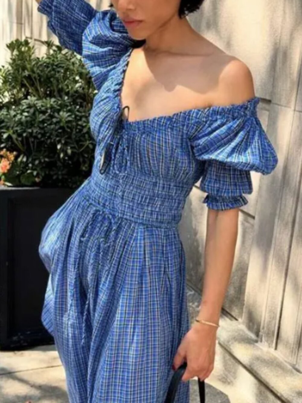 Doen - The Ischia Dress in Cassis Check